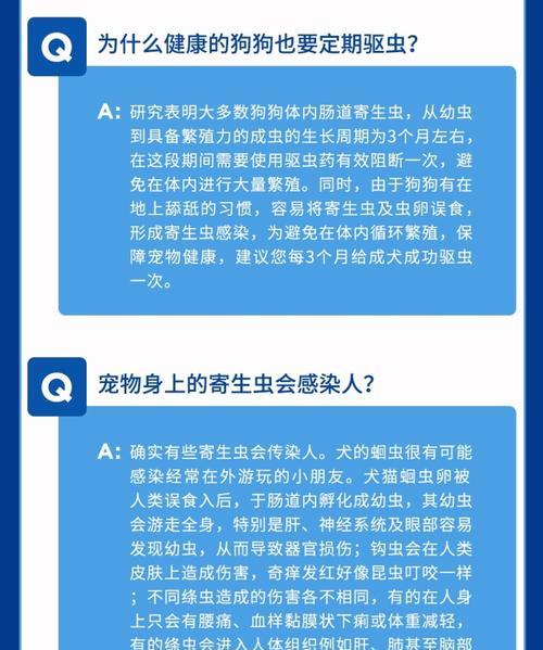 狗为何易感染蛔虫？（探究导致狗患蛔虫的原因及防治措施）
