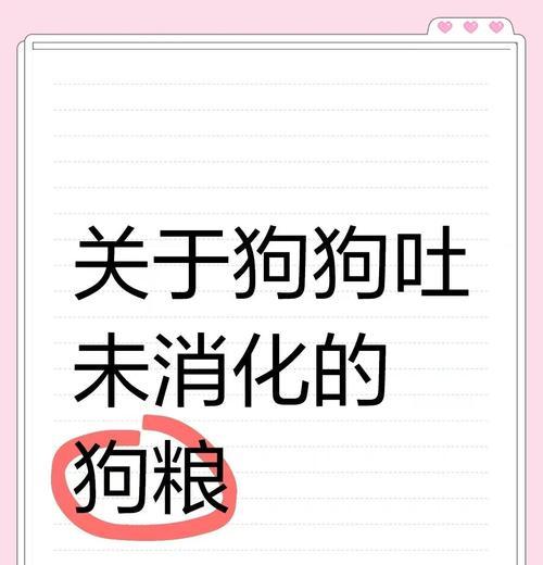 幼犬吃干狗粮的消化时间及注意事项（幼犬消化干狗粮需要多久？为什么要注意消化问题？）