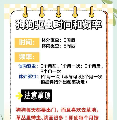 小狗出生多久应该进行驱虫？（了解小狗出生多久后进行驱虫的最佳时机）