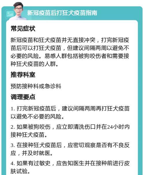 狗狗疫苗接种的流程及注意事项（保护狗狗免受疾病侵害，打疫苗是关键）
