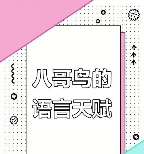 了解“八要素”（一探八哥学话的奥秘，让你成为语言达人）